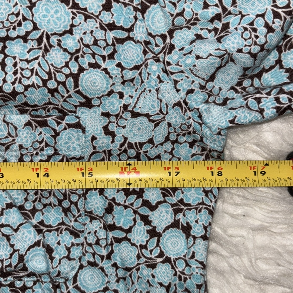 Uniqlo Floral Printed Long-Sleeve Button Down Shirt, Size M/4 - Picture 5 of 16